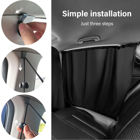 5 Pcs Car Privacy Curtains & Sun Shades