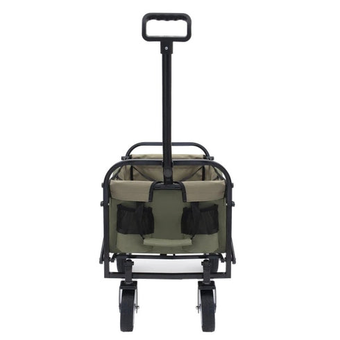 Collapsible Foldable Utility Wagon Cart w/ All-Terrain Wheels