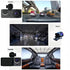 Wireless Car DVR Dual Lens Dash Cam w/ Parking Mode & Shockproof Design