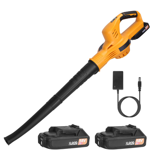 Cordless Leaf Blower w/ 2 Batteries