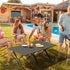 Black Camping Roll Up Table