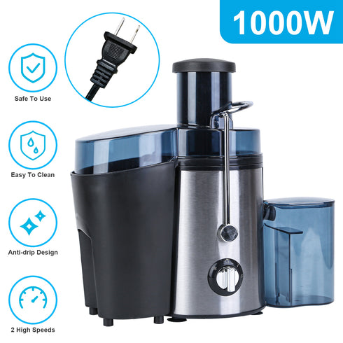 Centrifugal Juicer Extractor w/ 2 Speeds & 2.6in Wide Chute