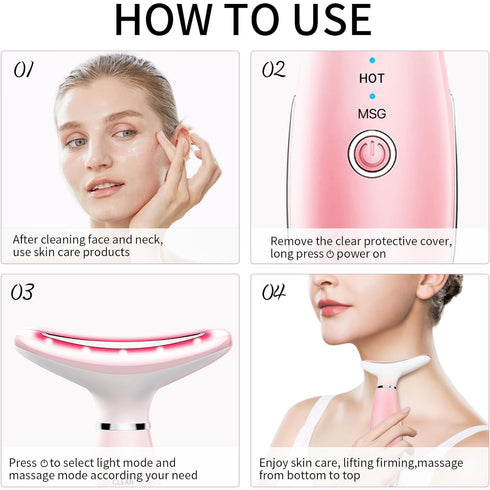 3-in-1 Neck & Face Massager Device