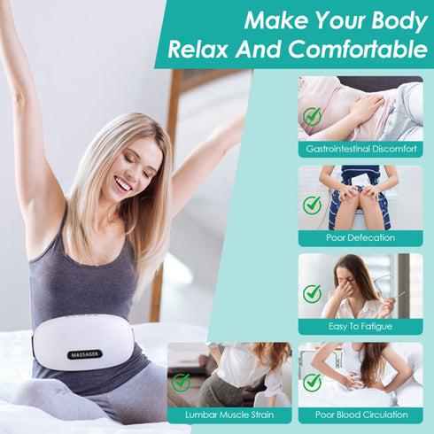 Stone Abdominal Massager with Heat Therapy