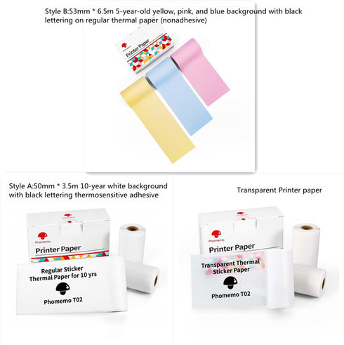 Portable Mini Thermal Label Printer w/ Bluetooth