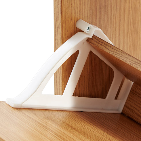 hoe Cabinet w/ 2 Flip Drawers - Rattan Doors