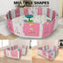 Panel Foldable Baby Playpen w/ Safety Lock Gate