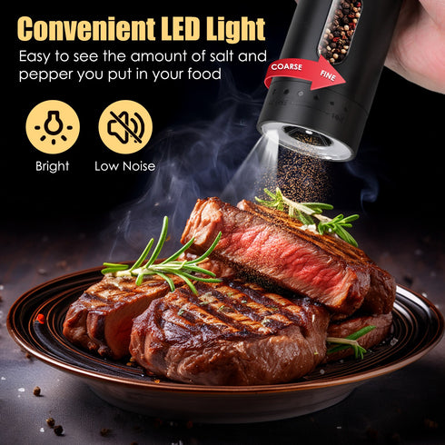 USB Rechargeable Electric Pepper/Salt Grinder