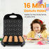 Mini Donut Maker Machine (16-Hole) - Non-Stick
