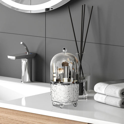 Rotating Makeup Brush Storage Rack