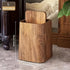 Retro Wood Grain Trash Can w/ Odor-proof Seal & Rectangular Flap