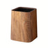 Retro Wood Grain Trash Can w/ Odor-proof Seal & Rectangular Flap