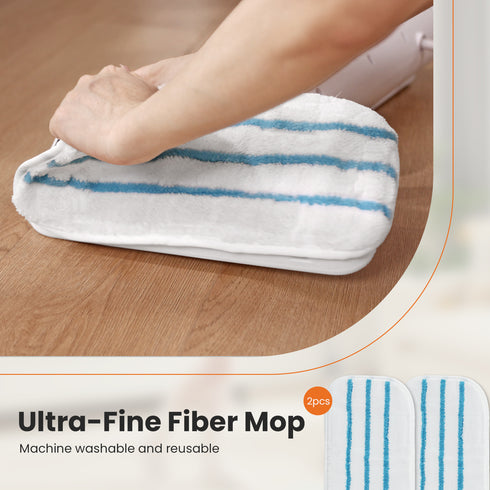 Steam Mop for Floor Cleaning w/ 2 Pads