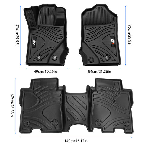 All-Weather Car Floor Mats for 2021-2023 Ford Bronco