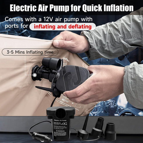 Universal Inflatable Car Air Mattress & Back Seat Camping Bed