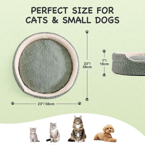 Washable Round Orthopedic Pet Bed