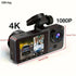 Wireless Car DVR Dual Lens Dash Cam w/ Parking Mode & Shockproof Design