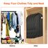 5Pcs 39in Garment Bags Hanging Suit Bags Covers Breathable With Full Zipper Transparent Window For Suit Dress Coat Storage Travel Use