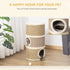 Cat Scratching Barrel Condo w/ 2 Dens & Snuggly Top