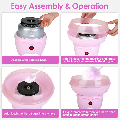 Portable Electric Cotton Candy Maker for Kids