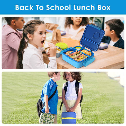 Kids Thermal Lunch Box w/ Insulated Bag & Utensils