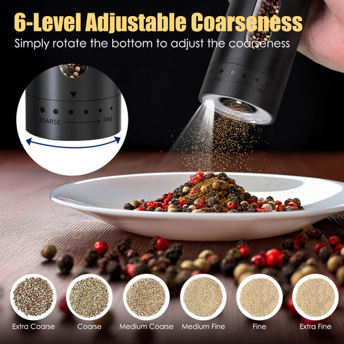 USB Rechargeable Electric Pepper/Salt Grinder