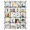 20 Grid Iron Mesh Cube Storage Rack